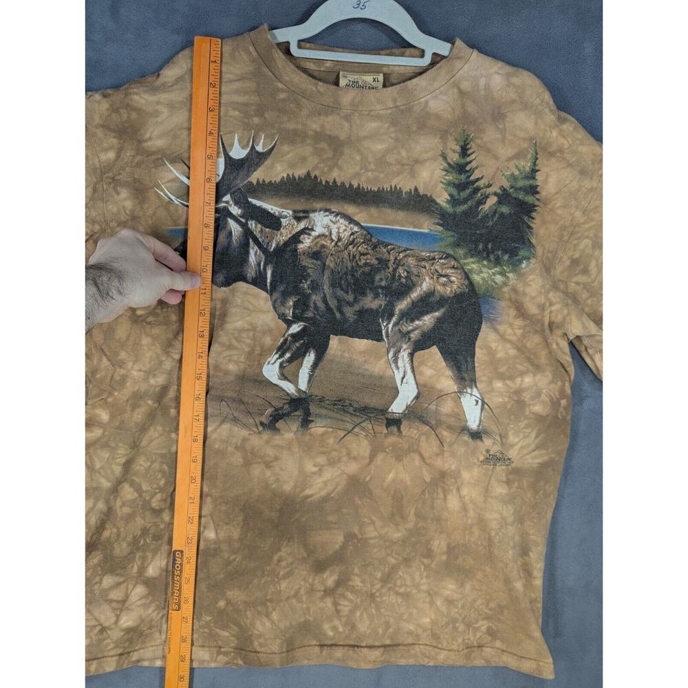 Vintage 1999 The Mountain Moose Tie-Dye T-Shirt XL Nature Animal Wild Life - Picture 6 of 8